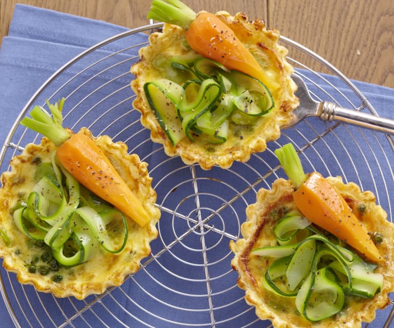 Tartelettes printanières aux légumes