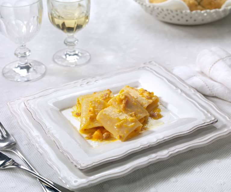 Paccheri zucca e salsiccia