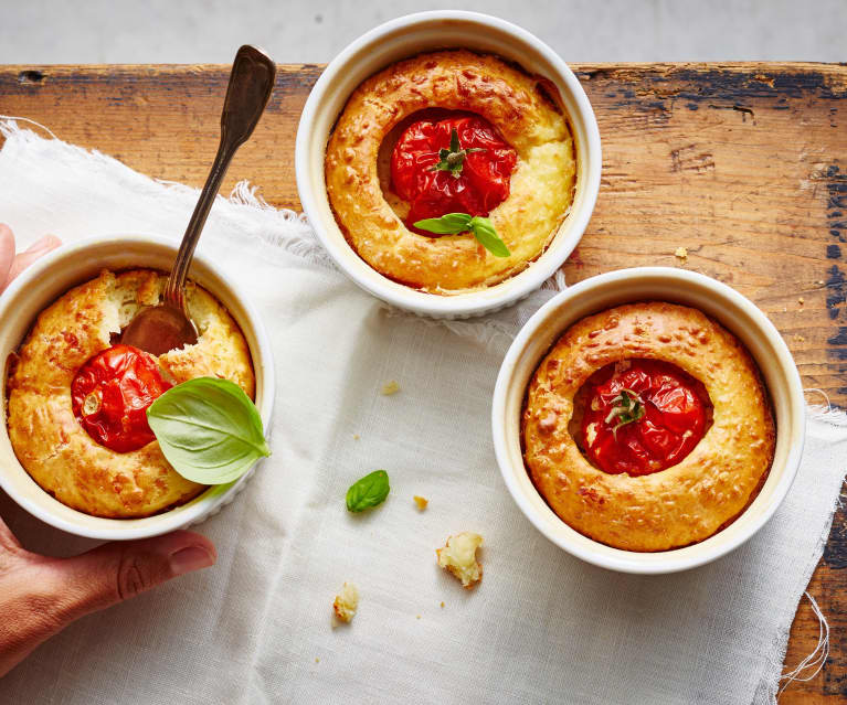 Petits cakes à la tomate farcie