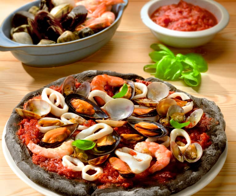 Pizza aux fruits de mer