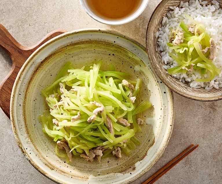 莴笋炒肉丝 莴笋炒肉丝