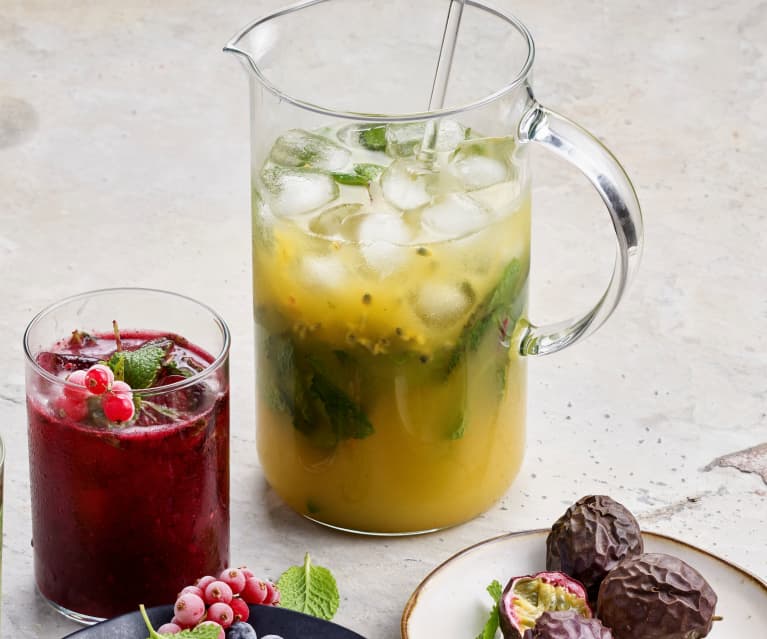 Mojito de maracujá sem álcool