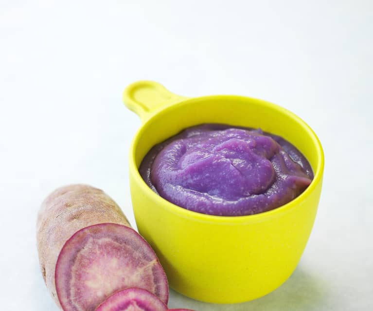 紫薯泥(6个月辅食)