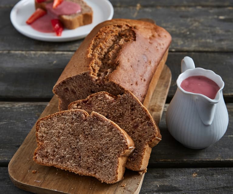 Plumcake con crema alla fragole