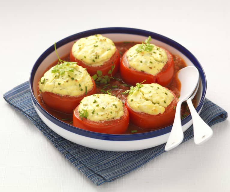 Tomates soufflées à la ricotta