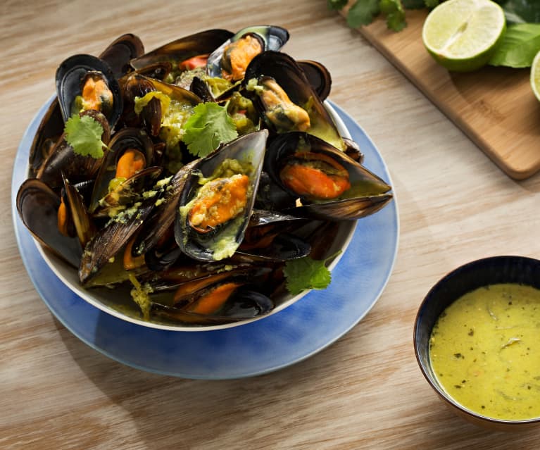 Mejillones en curry blanco - Sri Lanka