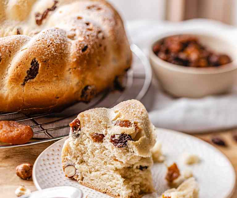 Brioche végétalienne aux fruits secs Brioche végétalienne aux fruits secs