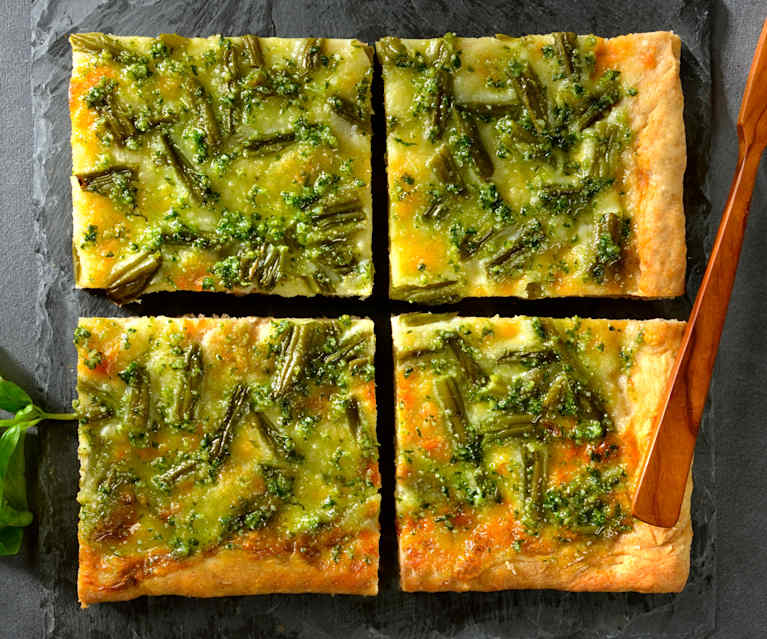 Pizza blanche à la ligurienne Pizza blanche à la ligurienne