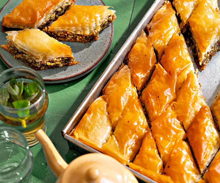 Baklavas aux amandes et aux pistaches