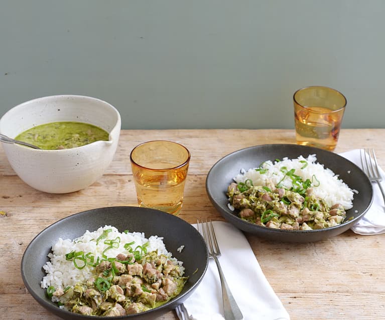 Veal sweetbreads with creamy white wine sauce