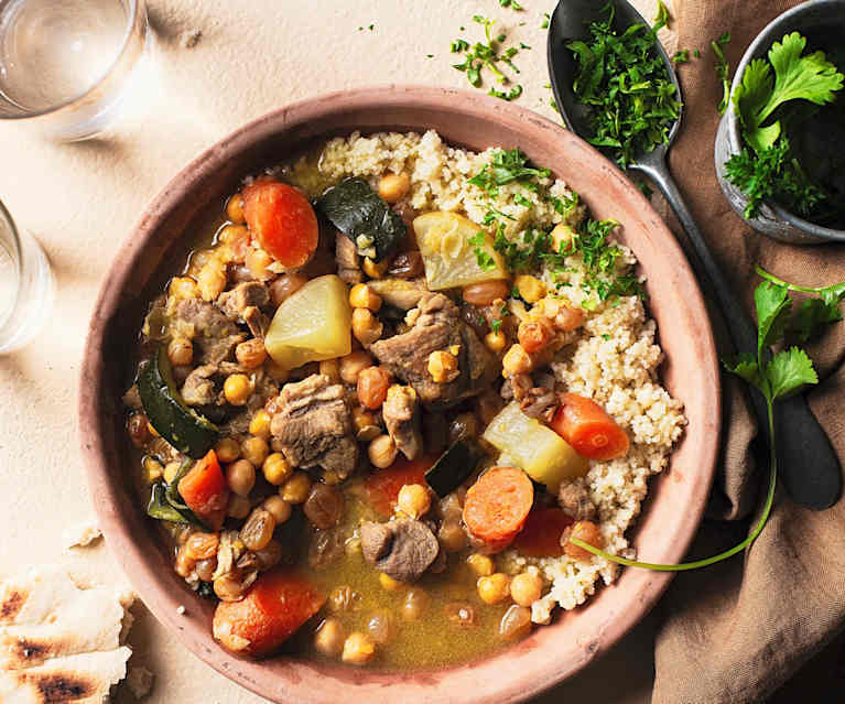 Moroccan lamb with couscous