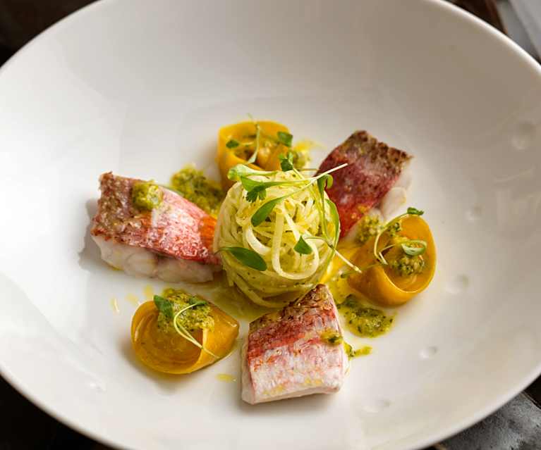 Crab Tortelloni, Red Mullet
