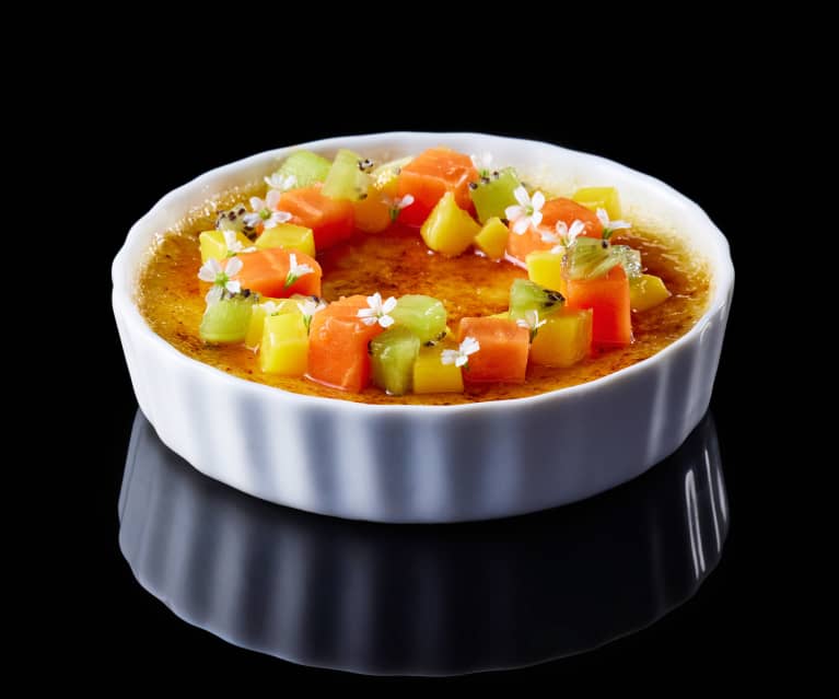 Antonio Bachour: Crème Brûlée with Tropical Fruits