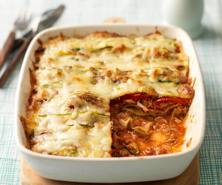 Tuna, Courgette and Red Pepper Lasagne