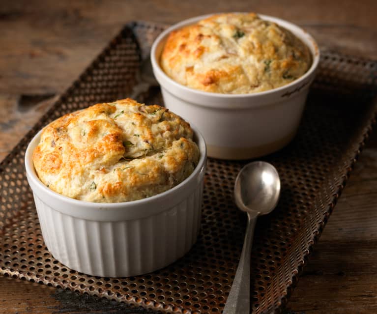 Smoked Mackerel and Tarragon Soufflés