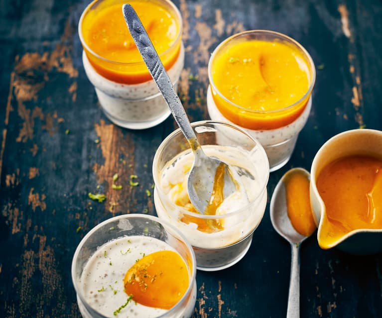 Perles du Japon au lait de coco et à la mangue