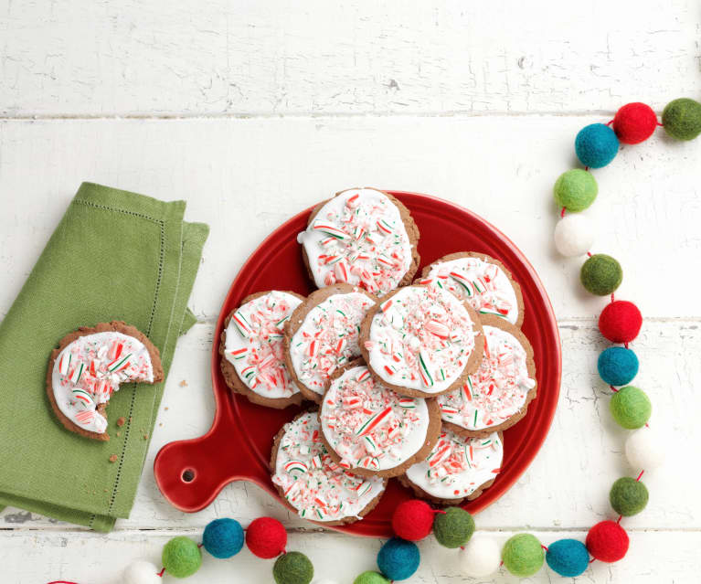 Peppermint Frosted Chocolate Cookies