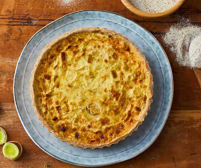 Torta salata di grano saraceno con porri (senza glutine) Torta salata di grano saraceno con porri (senza glutine)