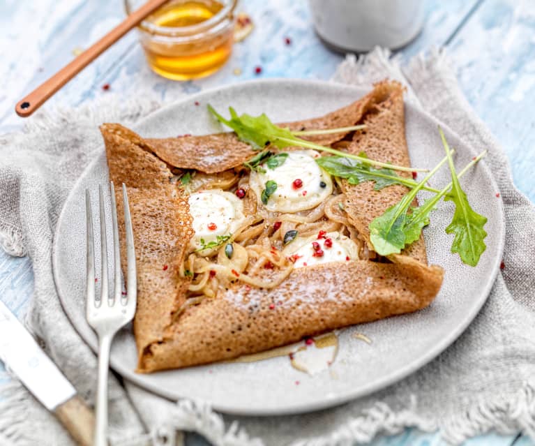 Galette oignon-chèvre