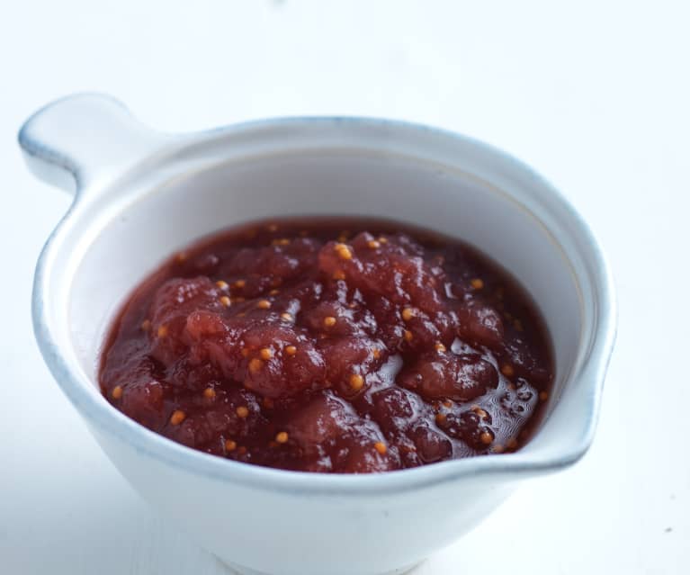 Chutney de pera e mostarda