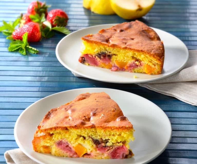 Torta alla macedonia di frutta