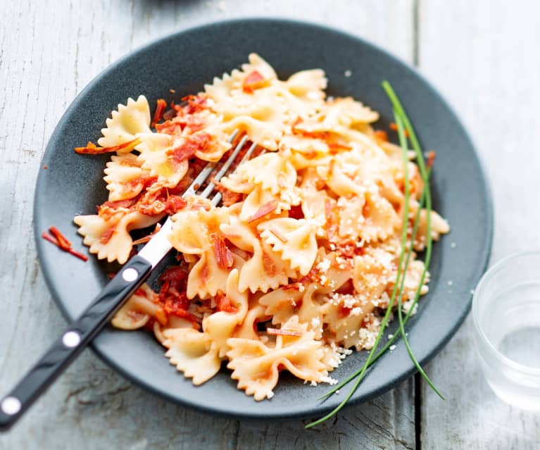 Pâtes au jambon et au chorizo