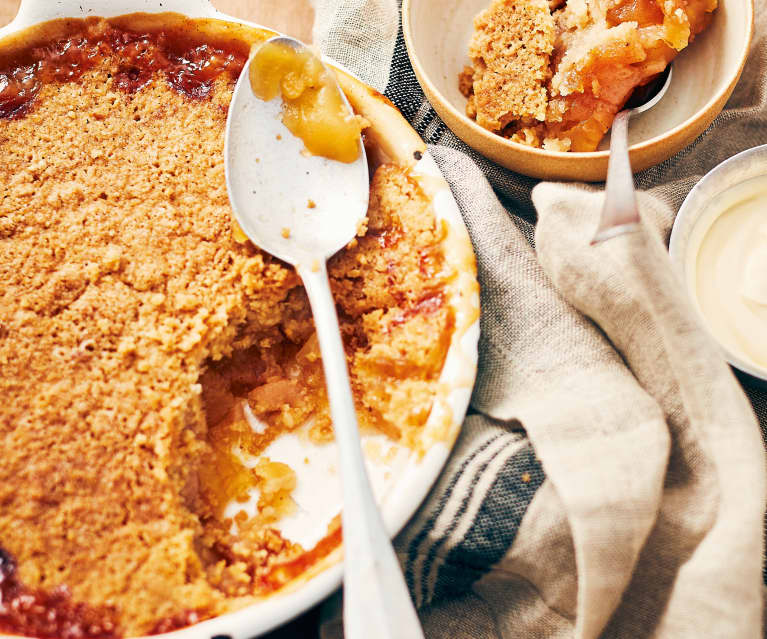 Crumble pomme-poire à l'huile de coco