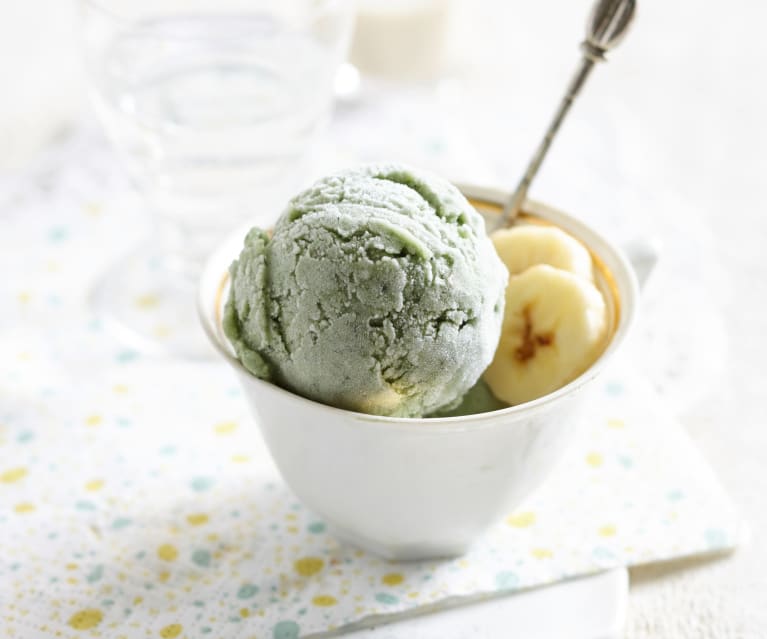 Sorbet banane-spiruline