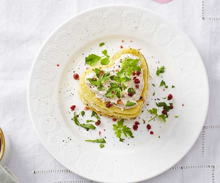 Cuori di omelette tonno e formaggio