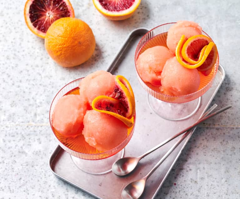 Aperol spritz sorbet