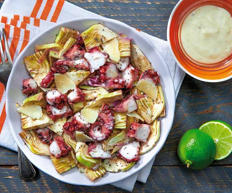 Insalata di polpo con dressing al lime Insalata di polpo con dressing al lime