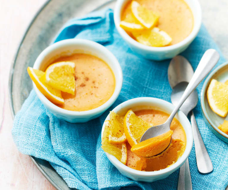 Flans sucrés de patate douce et épices douces