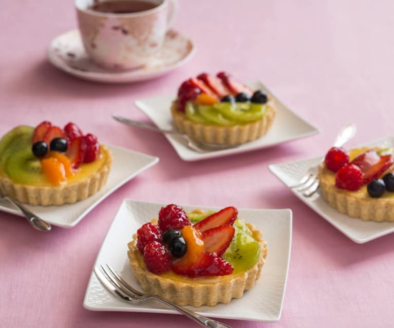 Gluten free fresh fruit and cream cheese tarts - Cookidoo™– the ...