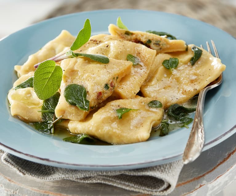 Ravioli mit vegetarischer Füllung