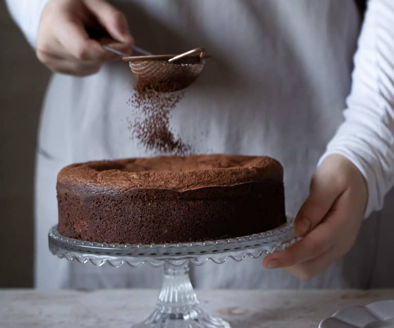 Tarta de chocolate y mantequilla salada