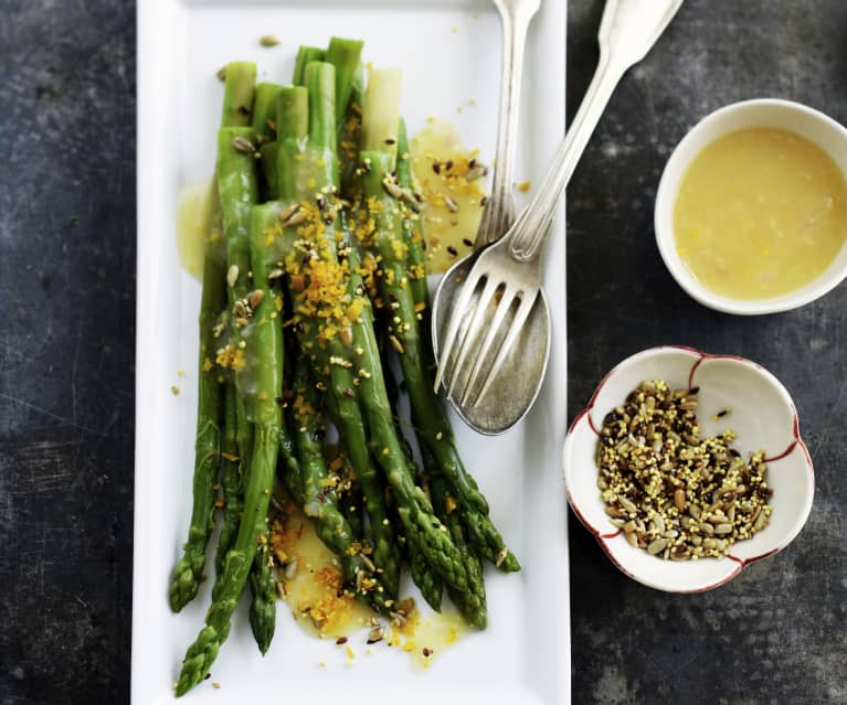 Asperges sauce à l'orange