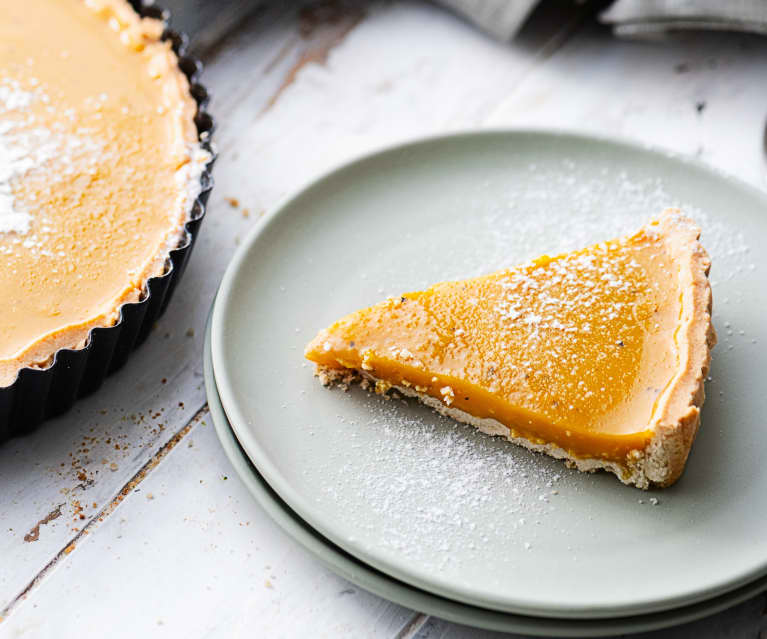 Tarte au citron et au thé noir