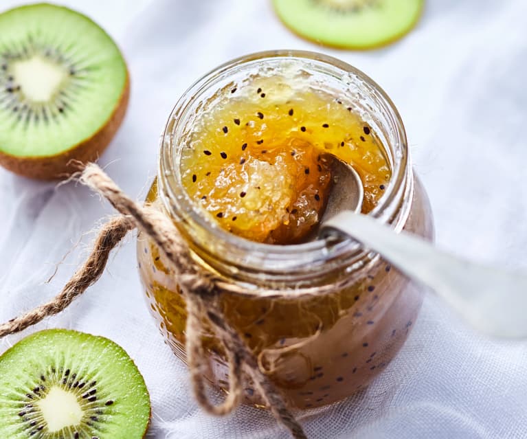 Confiture de pommes et de kiwis