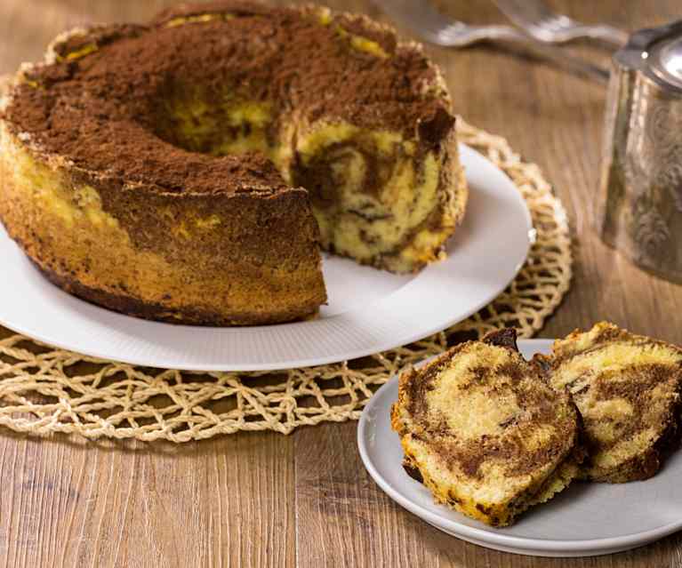 Chiffon cake bicolore Chiffon cake bicolore