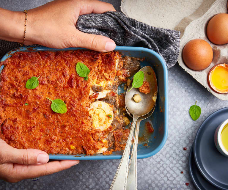 Œuf dur, parmesan et tomates séchées