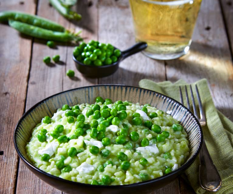 Risotto burrata e piselli