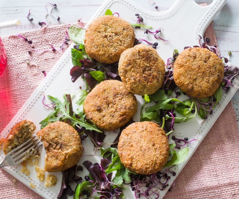 Hamburguesas de arroz integral