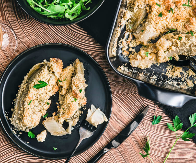 Crumble d'endives au roquefort