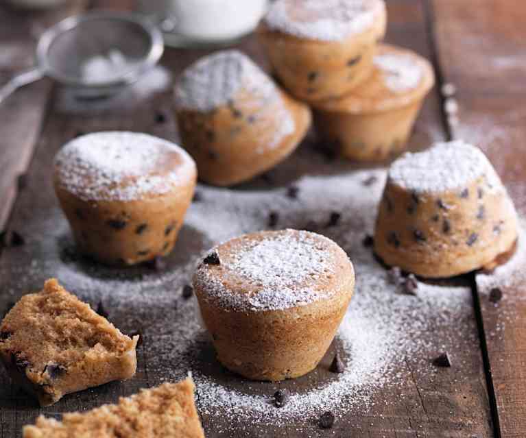 Muffins vanille et pépites de chocolat à la vapeur Muffins vanille et pépites de chocolat à la vapeur