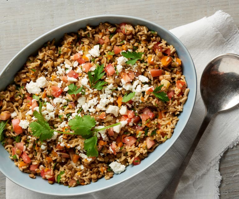 Greek Lentils and Rice