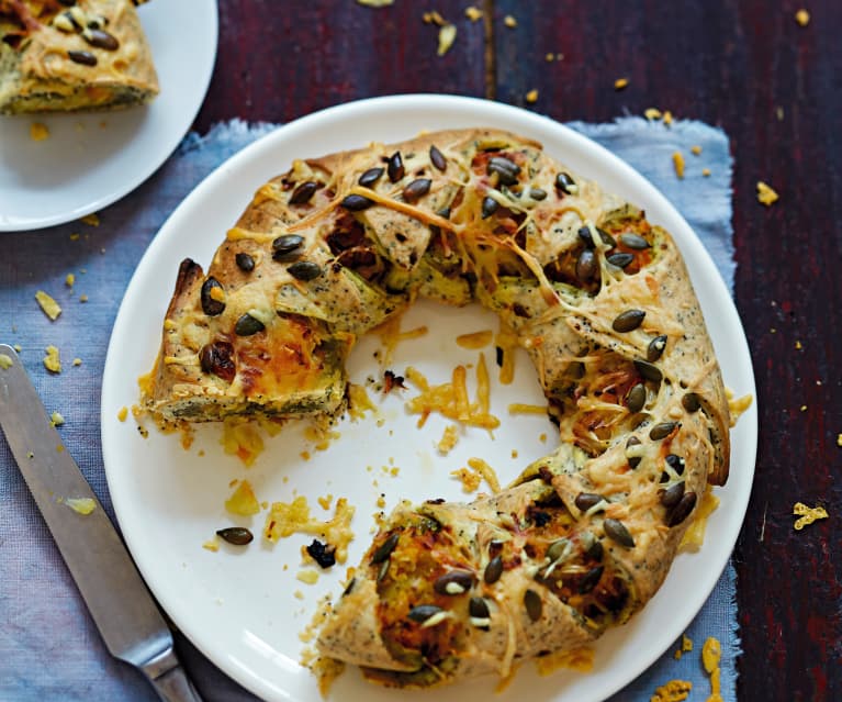 Couronne de légumes aux graines de courge