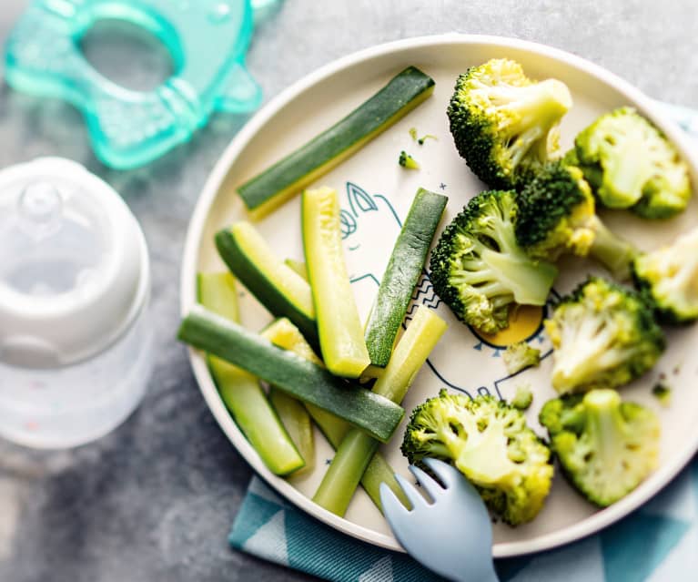 Broccoli e zucchine al vapore