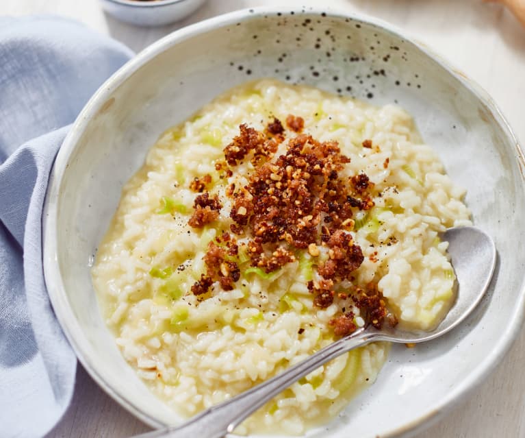 Porree-Risotto mit Walnuss-Serrano-Crunch - Cookidoo™– the official ...
