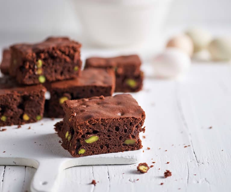 Schoko-Pistazien-Brownies