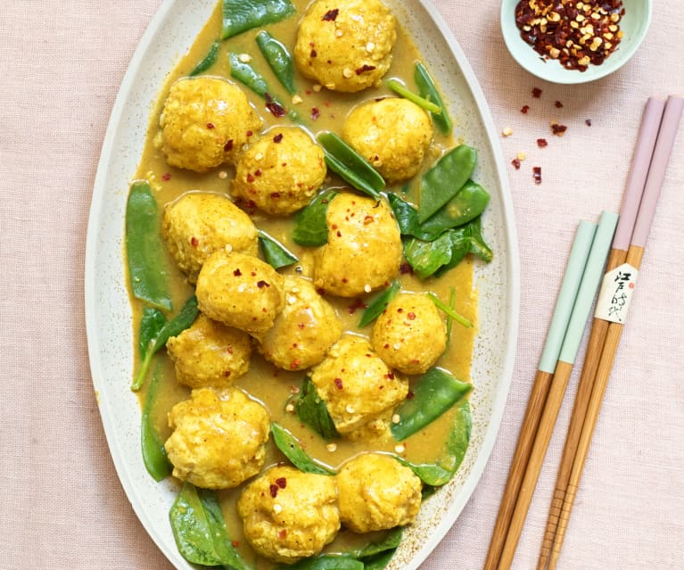 Fish balls au curry